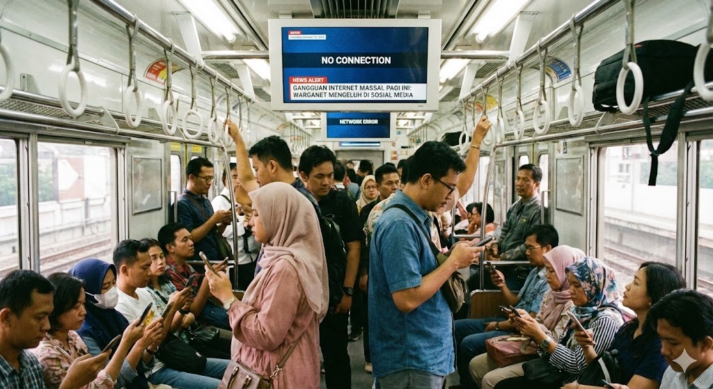 Gangguan Internet Massal Pagi Ini, Warganet Ramai Mengeluh